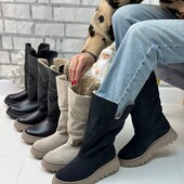 Зимове та Демі сезонне взуття натуральна шкіра замш