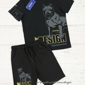 Футболка шорти 134-164см хлопчику, комплекти різні з вовком, wolf
